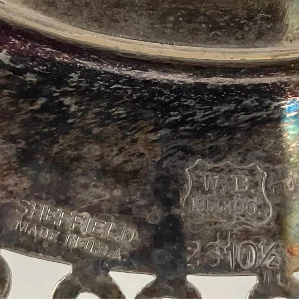 Antique Sheffield Silver Plated 10
